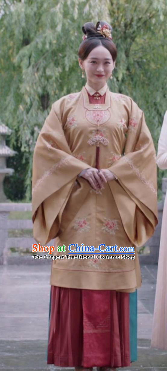 TV Series The Sword and the Brocade Concubine Qiao Lian Fang Costumes China Ming Dynasty Noble Woman Clothing Chinese Ancient Hanfu Dress