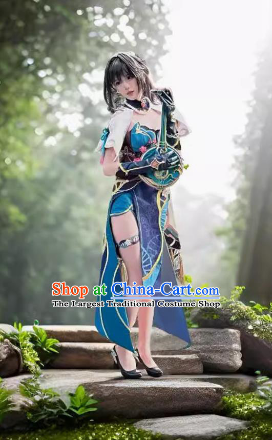 Costume Set for Cosplay Ruan Mei from Honkai Star Rail Halloween Clothing Top Anime Dress
