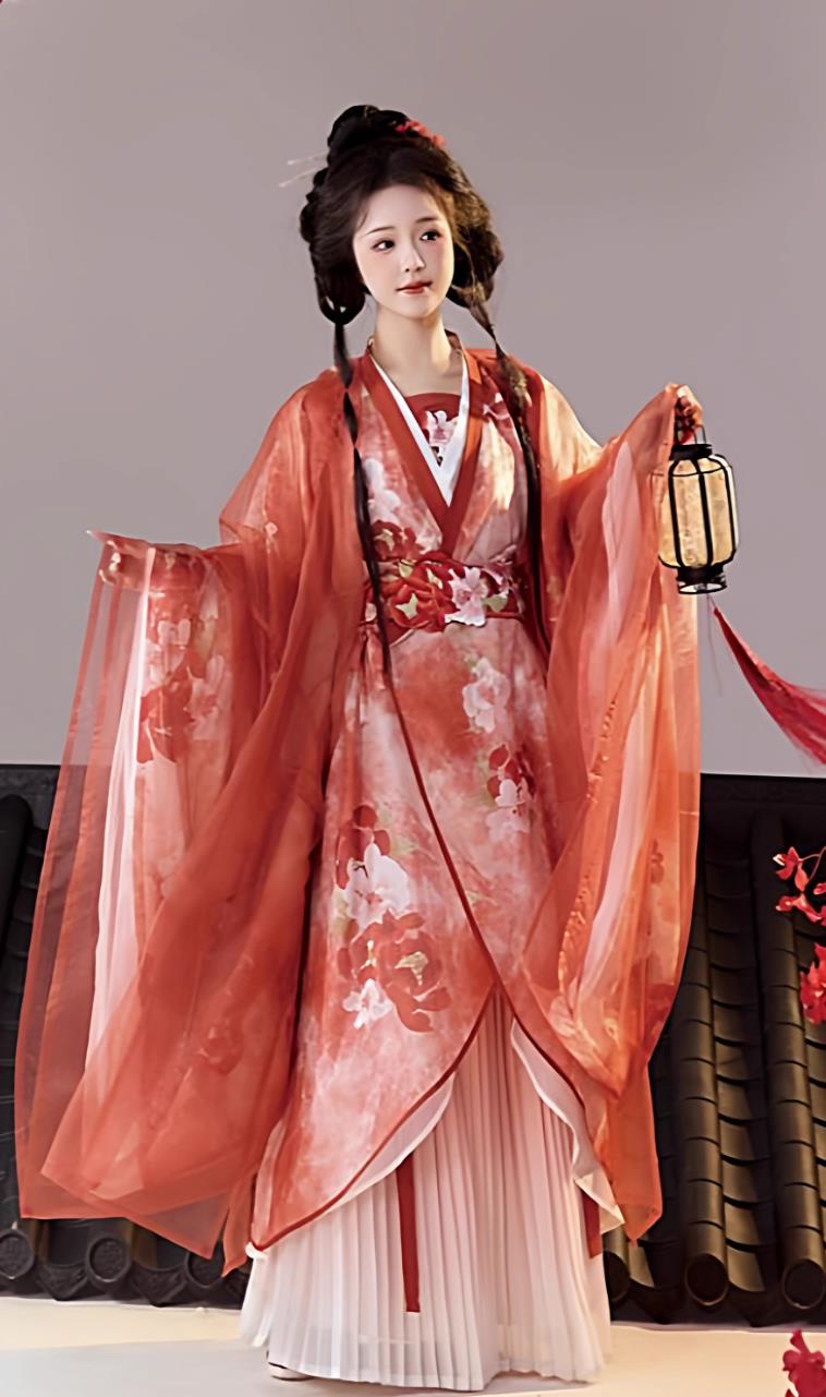 Ancient Chinese Princess Dress Jin Dynasty Hanfu Zhiju Traditional Costume
