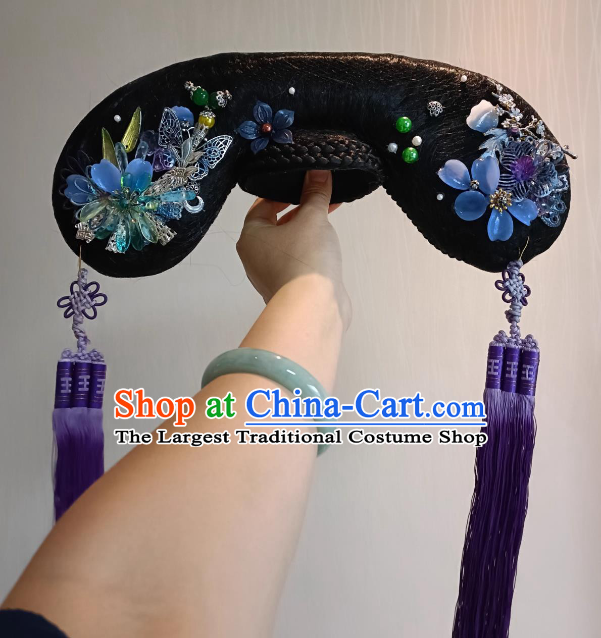 Empresses In The Palace Lady Cao Noble Headdress Chinese Qing Dynasty Consort Hairpiece Royal Gege Xiuhe Headwear