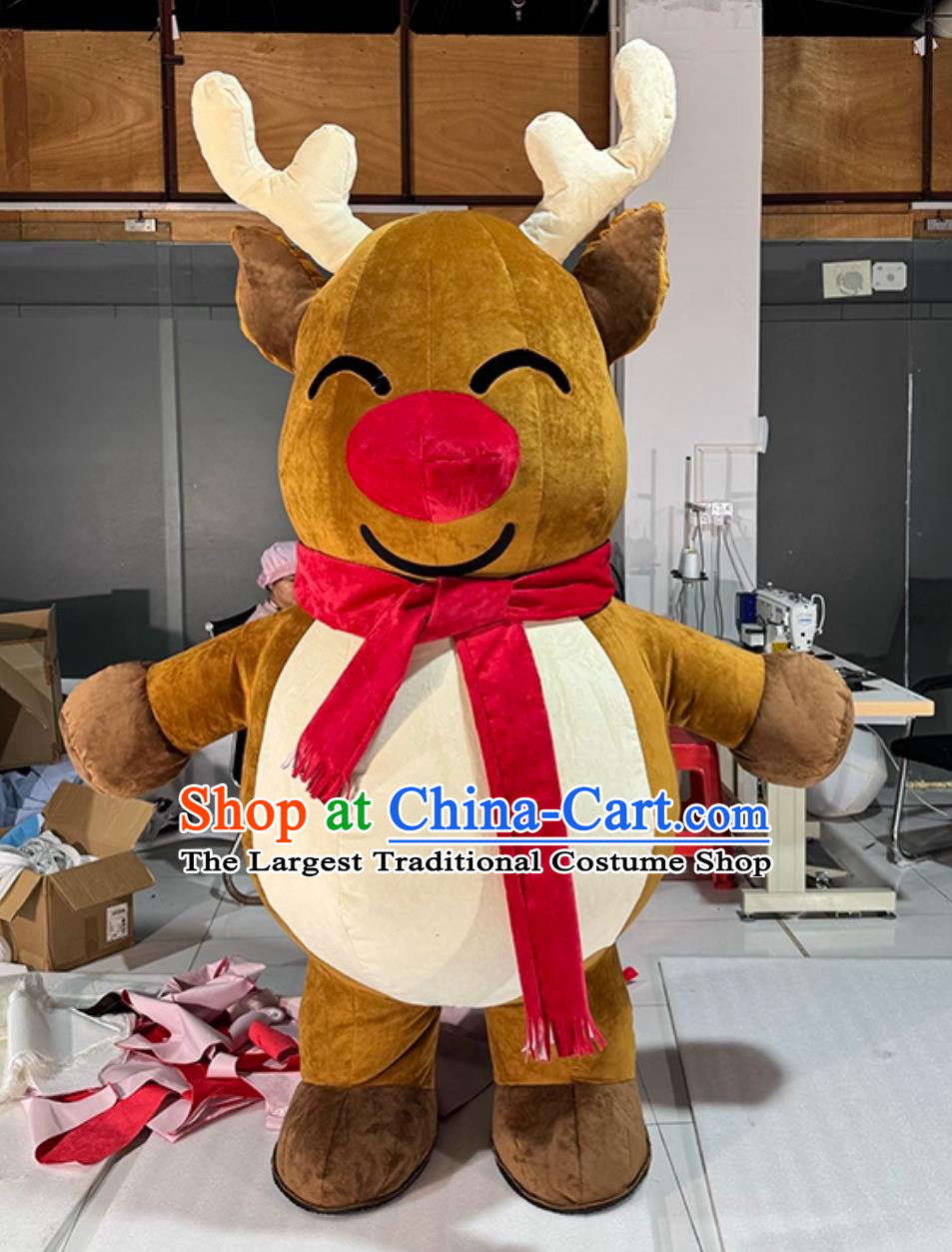 Halloween Event Performance Mascot Clothing Christmas Reindeer Inflatable Cartoon Costume