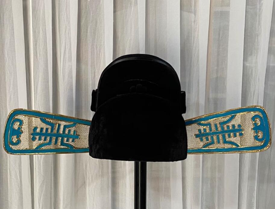 Traditional Chinese Beijing Opera Official Hat Ancient China Number One Scholar Headwear Peking Opera Prime Minister Hat