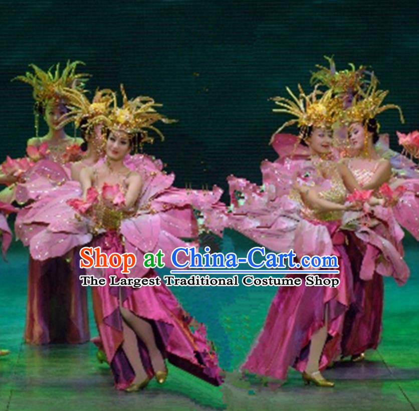 Grand Gala Opening Performance Costume Lotus Petal Attire Commercial Show Tour Stage Performance Dress