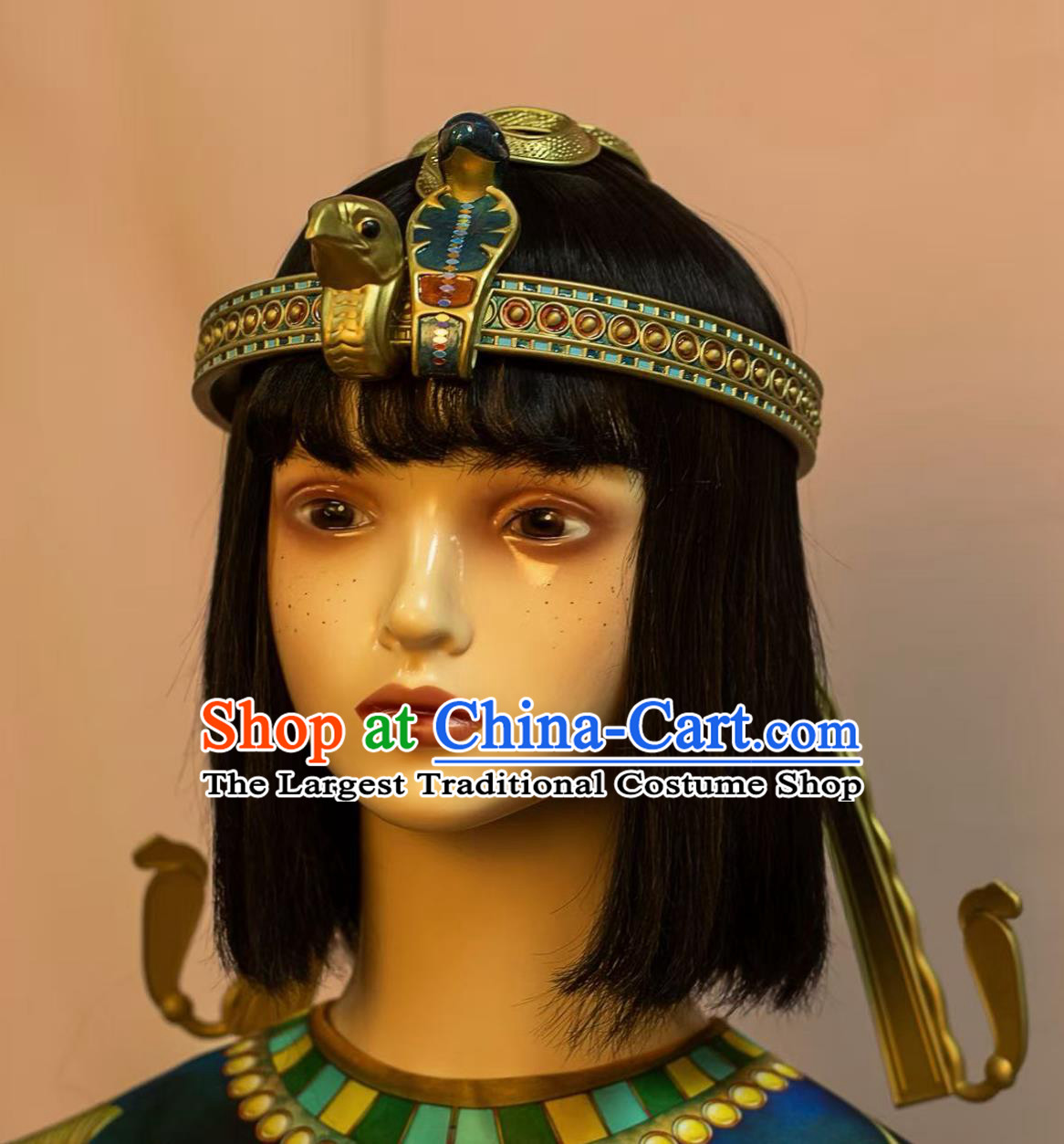 Handmade Tutankhamun Crown Traditional Egyptian Replica Headpiece Queen Headwear