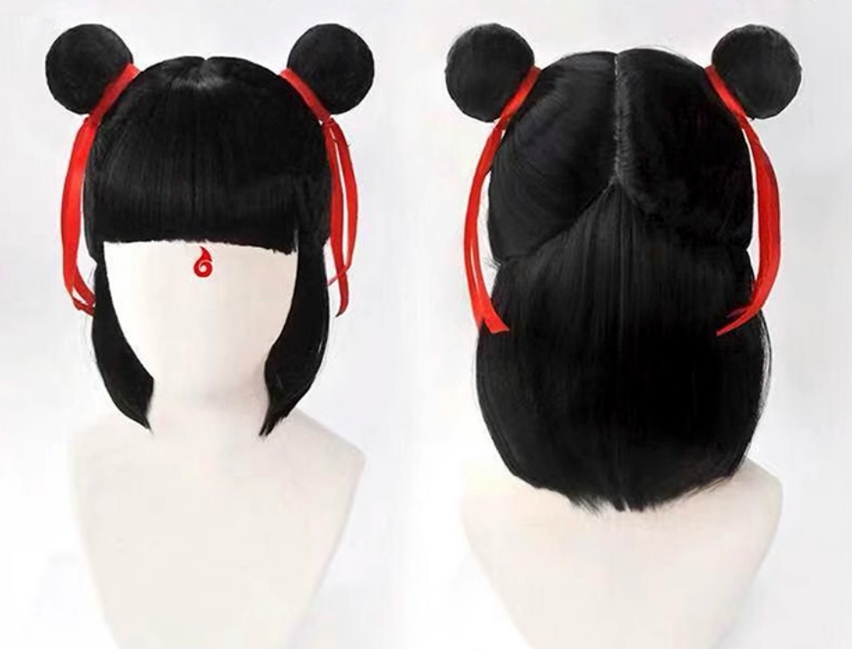Chinese Nezha Warframe China Ne Zha Movie Wig and Accessories for Children and Adults