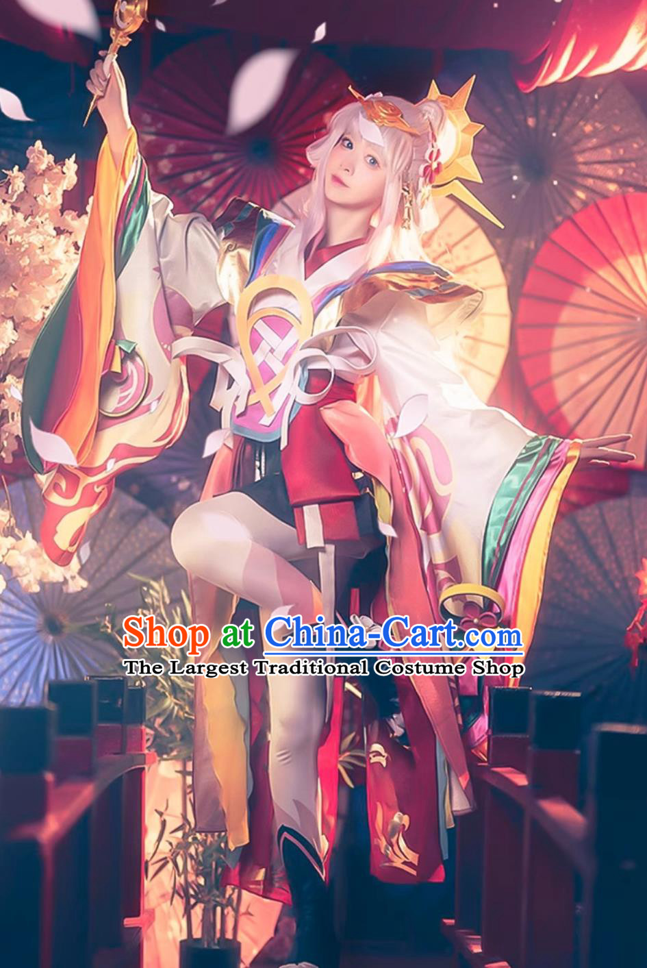 Chinese Traditional Costume Ancient China Princess Hanfu Dress Mobile Game Honor of Kings Cosplay Na Ke Lu Lu Attire