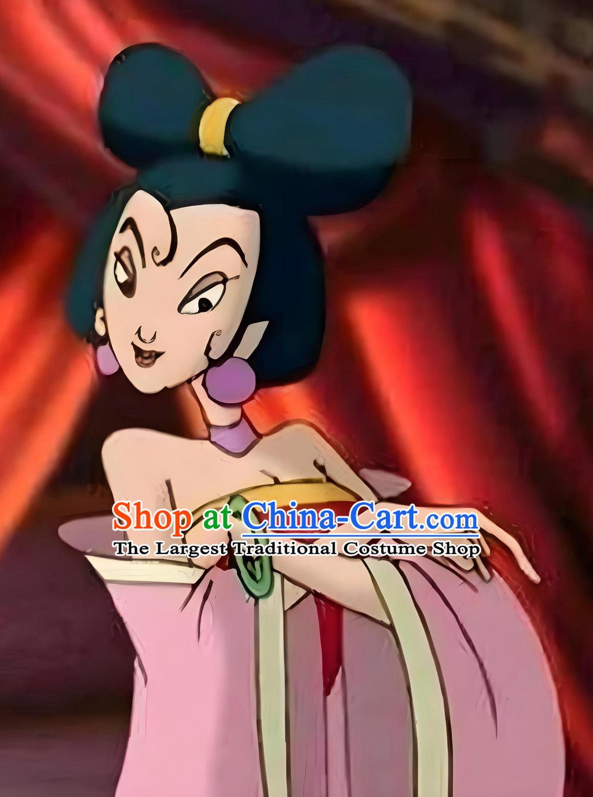 Chinese Cartoon TV Series The Legend Of Nezha Su Daji Replica Costume Ancient China Imperial Consort Dresses