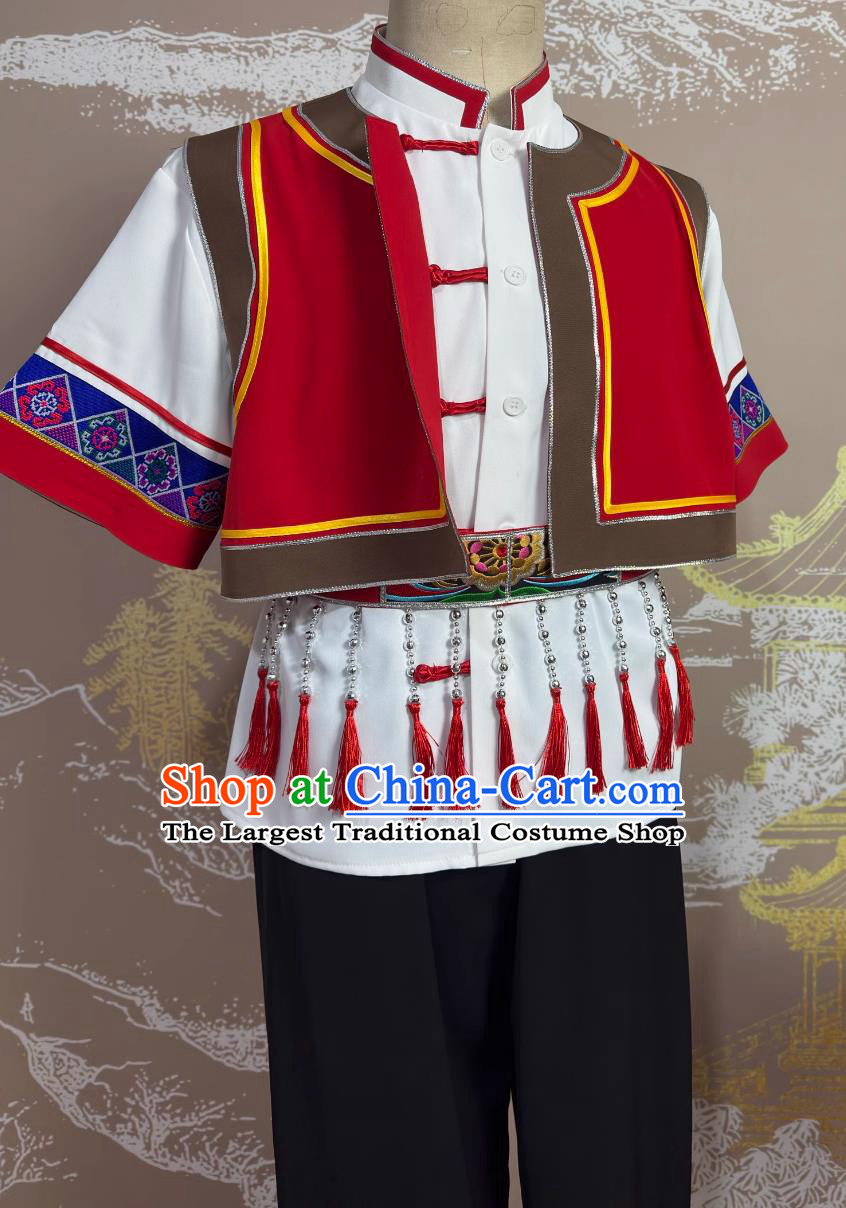 Miao Ethnic Dance Male Dance Mayinghua Performance Costume Yunnan Ethnic Minority Dance Costume