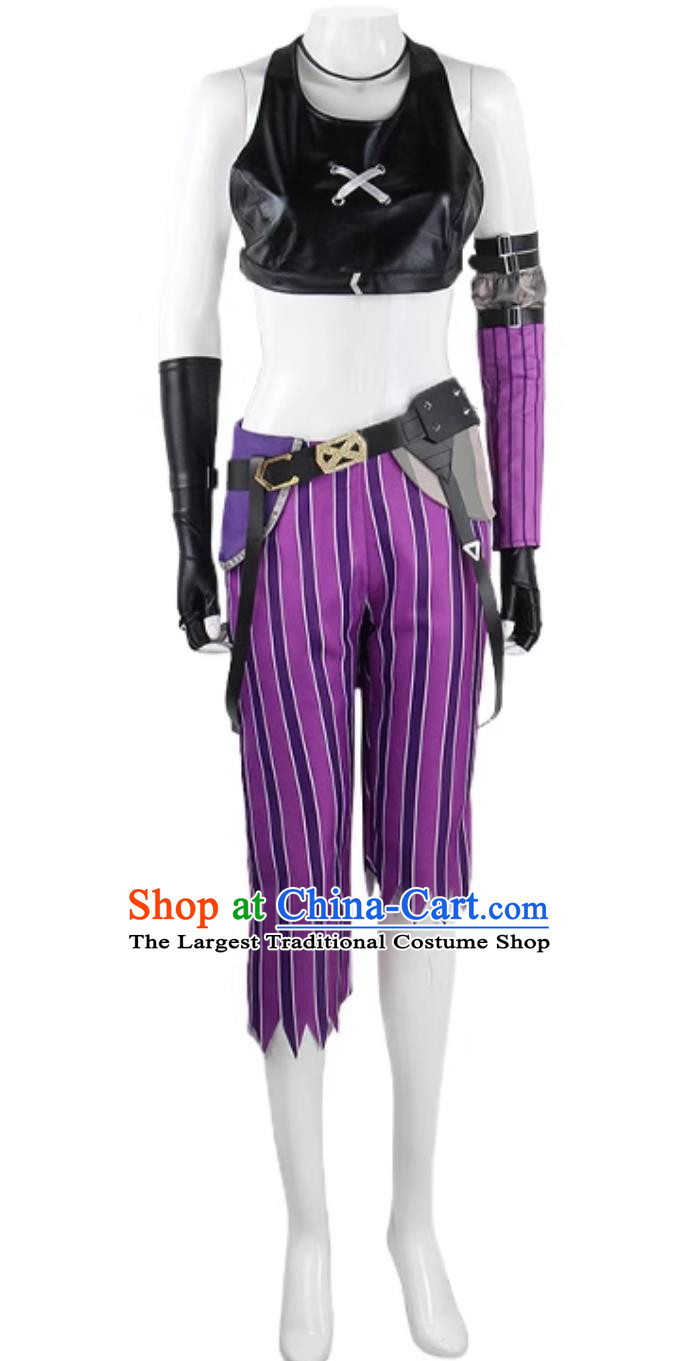 Arcane Cosplay Costume Jinx Powder The Loose Cannon Lolita Anime Cosplay Outfit