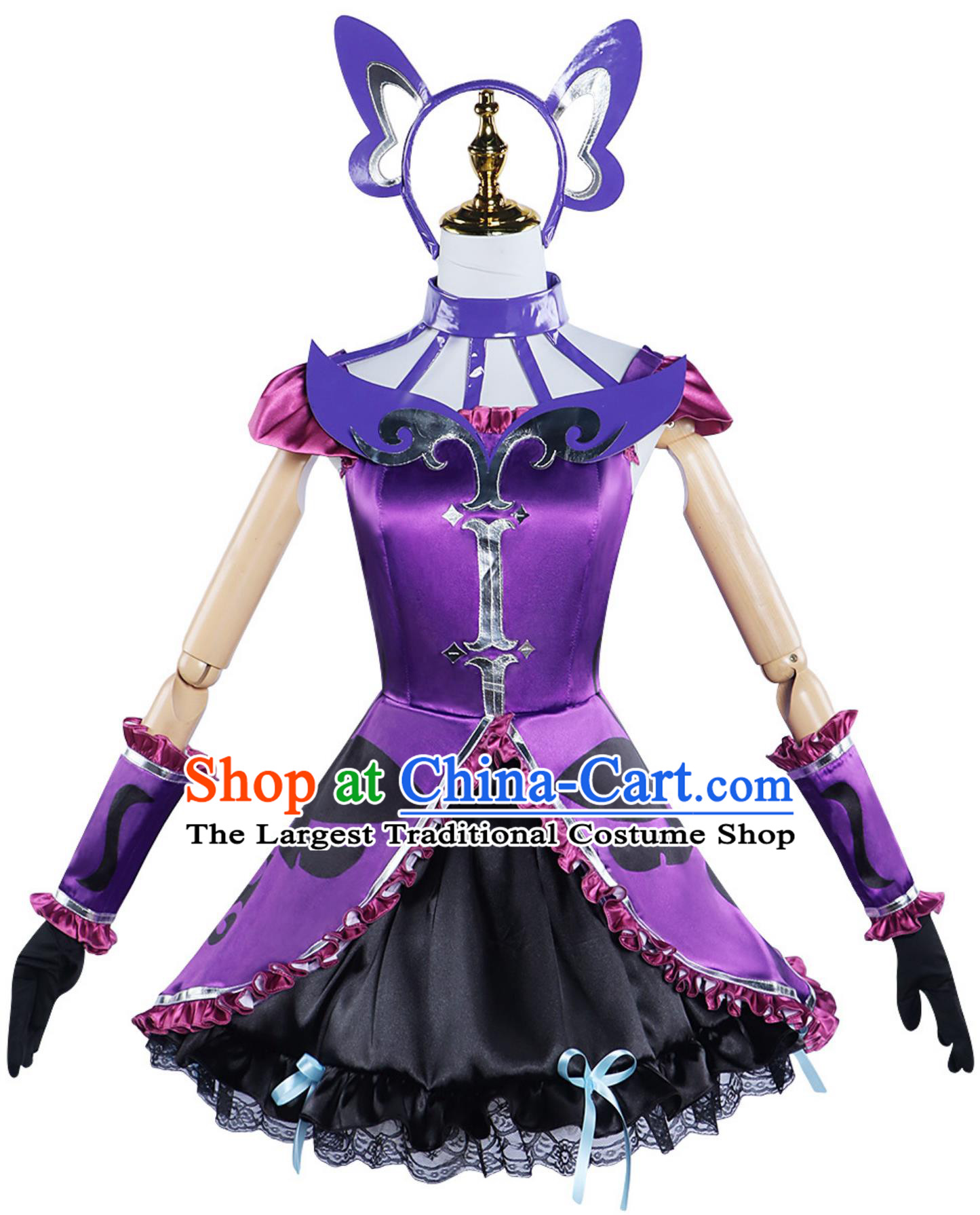 Balala The Fairies Dark Fairy Yan Li Li Cosplay Costume Purple Dress