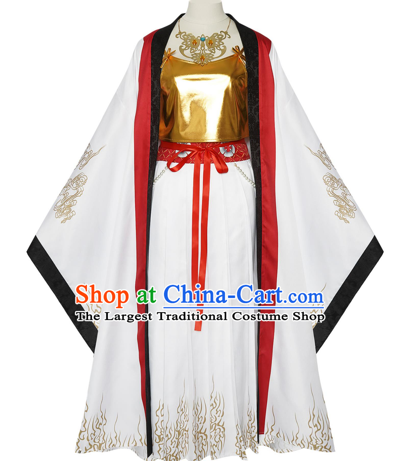 Black Myth Wukong Cosplay Costume Princess Iron Fan Rakshasi Guo Chao Ancient Chinese Robe