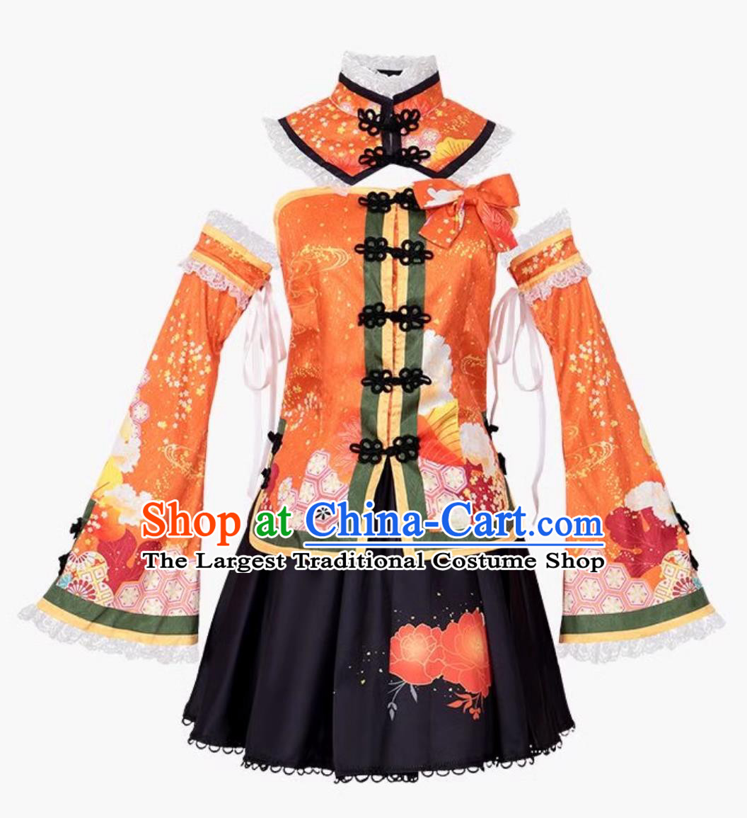 Love Live Cosplay Costume Kosaka Honoka Roleplay Outfit