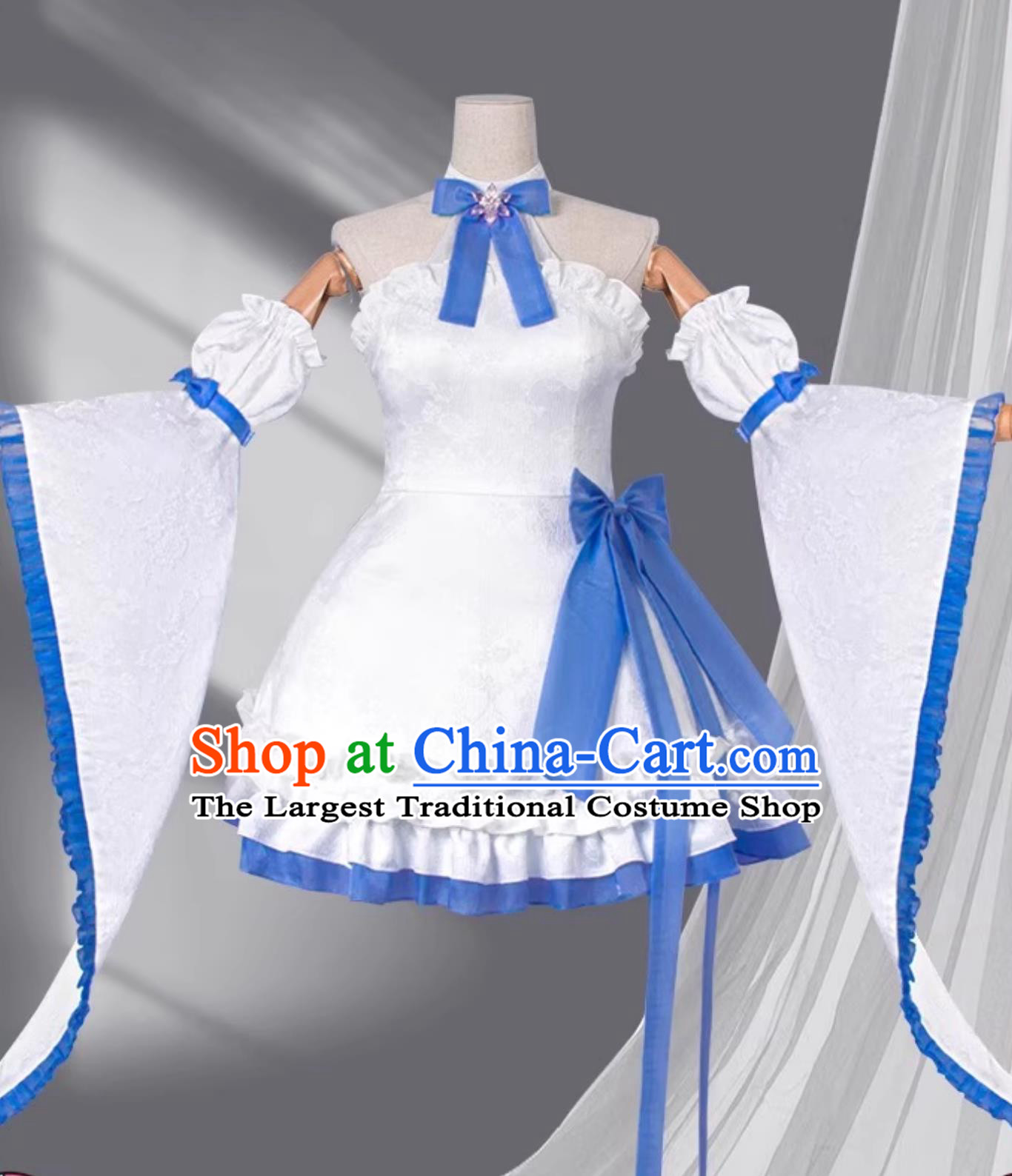 Rem Cosplay Maid Dress Crystal Cup Re Zero Anime Clothing Halloween Costume