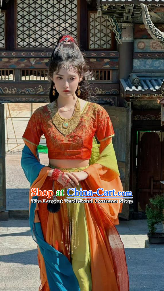 Drama Sword and Fairy Su Xuan Clothing Traditional Flying Apsaras Hanfu Dress Chinese Ancient Palace Princess Costume