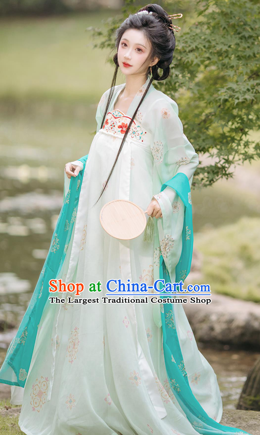 Tang Dynasty Hanfu Dress Women High Waist Ruqun Chinese Replica Traditional Attire