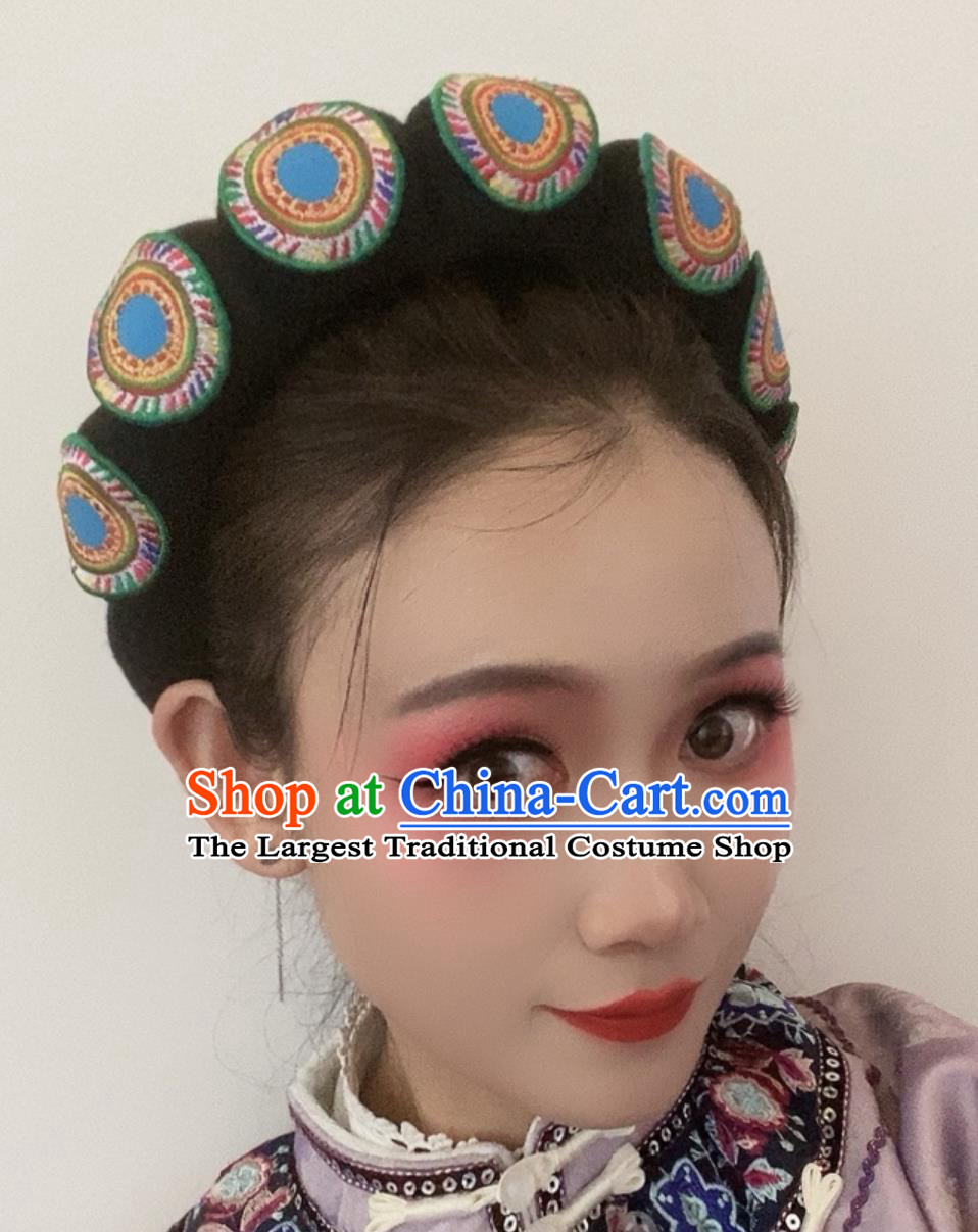 Chinese Ethnic Hair Hoop Yunnan Lijiang Naxi Headwear Minority Nationality Performance Accessories