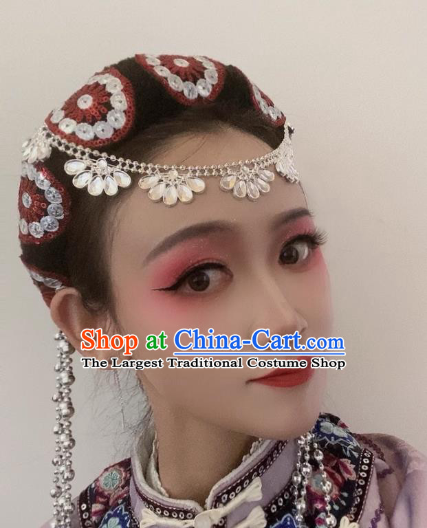 Yunnan Lijiang Naxi Headwear Chinese Minority Nationality Performance Accessories Ethnic Hair Hoop