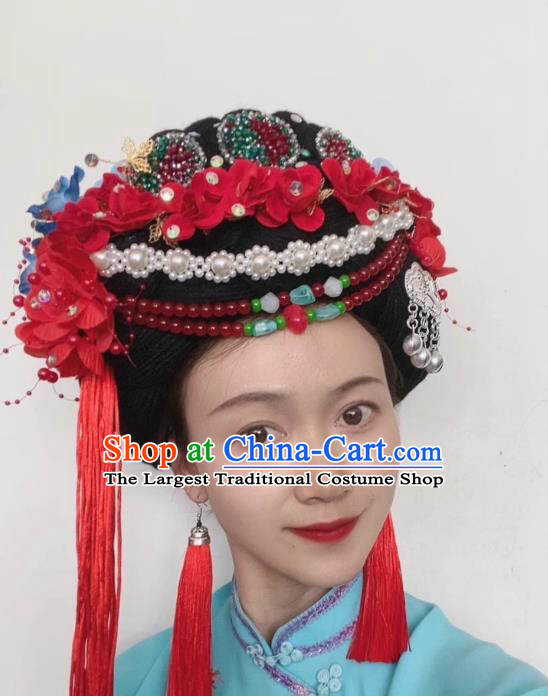 Lugu Lake Tribal Hair Accessories Wedding Headdress Chinese Naxi Mosuo Ethnic Headpiece