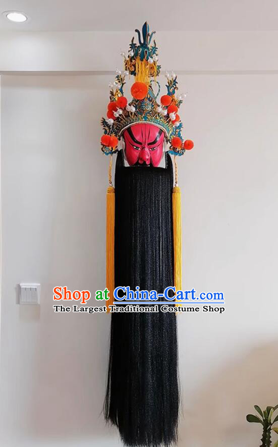 Five Tiger Generals Guan Yu Decorative Mask Large Pendant Peking Opera Mask