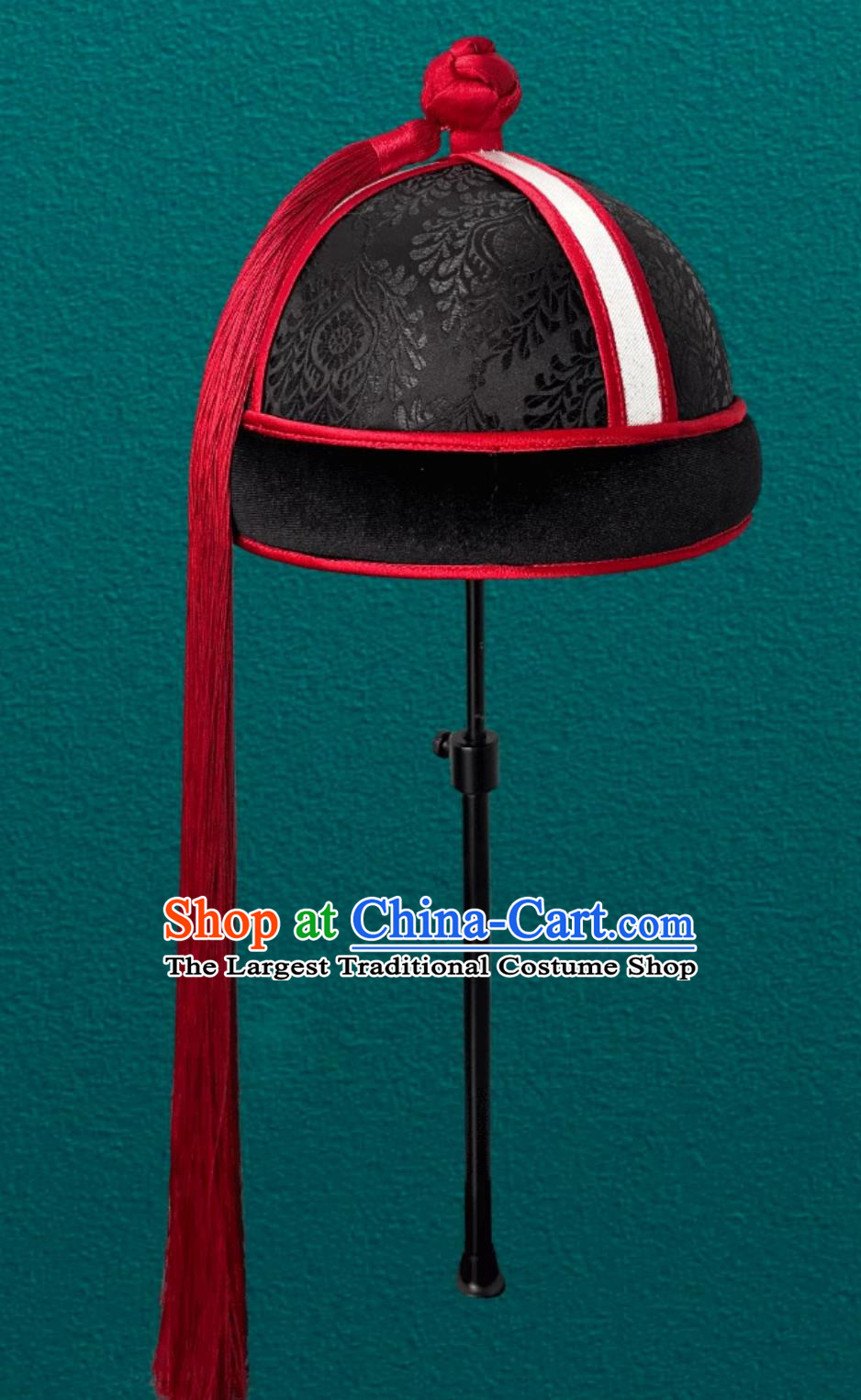 Mongolian Black Ladies Tassel Ethnic Hat Dance Performance Show Headpiece