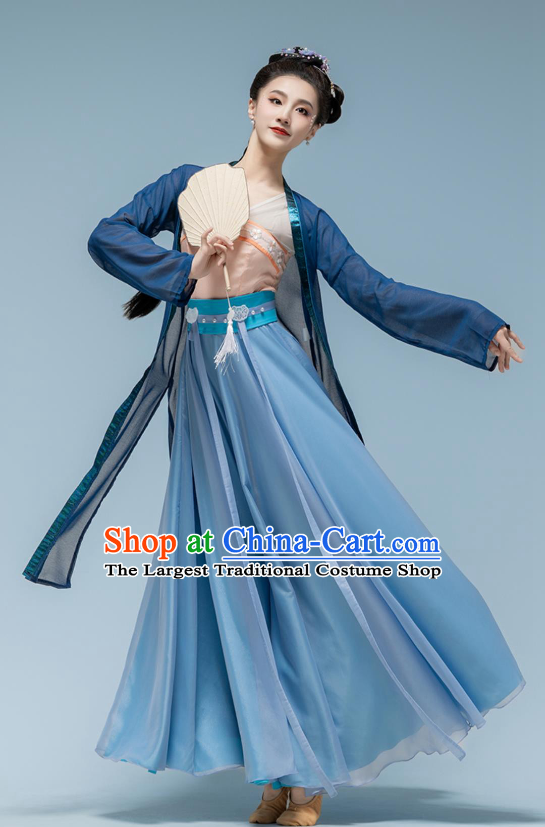 Li Qingzhao Classical Dance Costume Women Hanfu Chinese Stage Performance Clothing