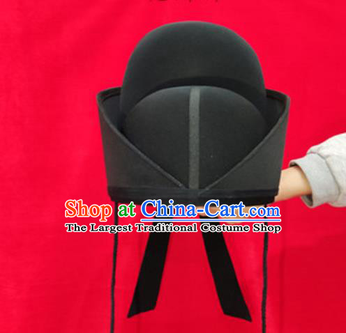 Late Ming Dynasty Official Hat Ancient Chinese Hanfu Headwear Traditional Ceremonial Headgear