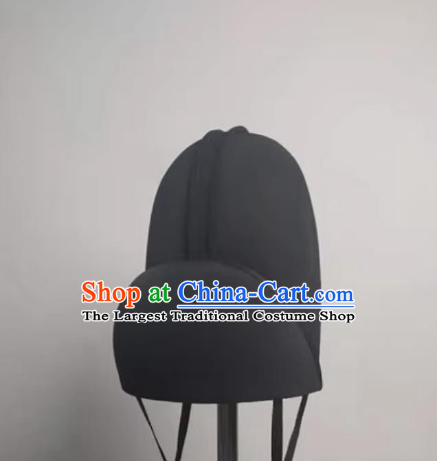 Chinese Ming Dynasty Futou Headwear Traditional Hanfu Hat Matching Cross Collar Robe Feiyu Uniform Official Hat