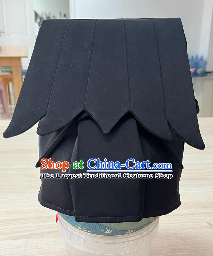 Han Dynasty Traditional Hat Letian Scarf Huayang Headpiece Ancient Chinese Scholar Headwear