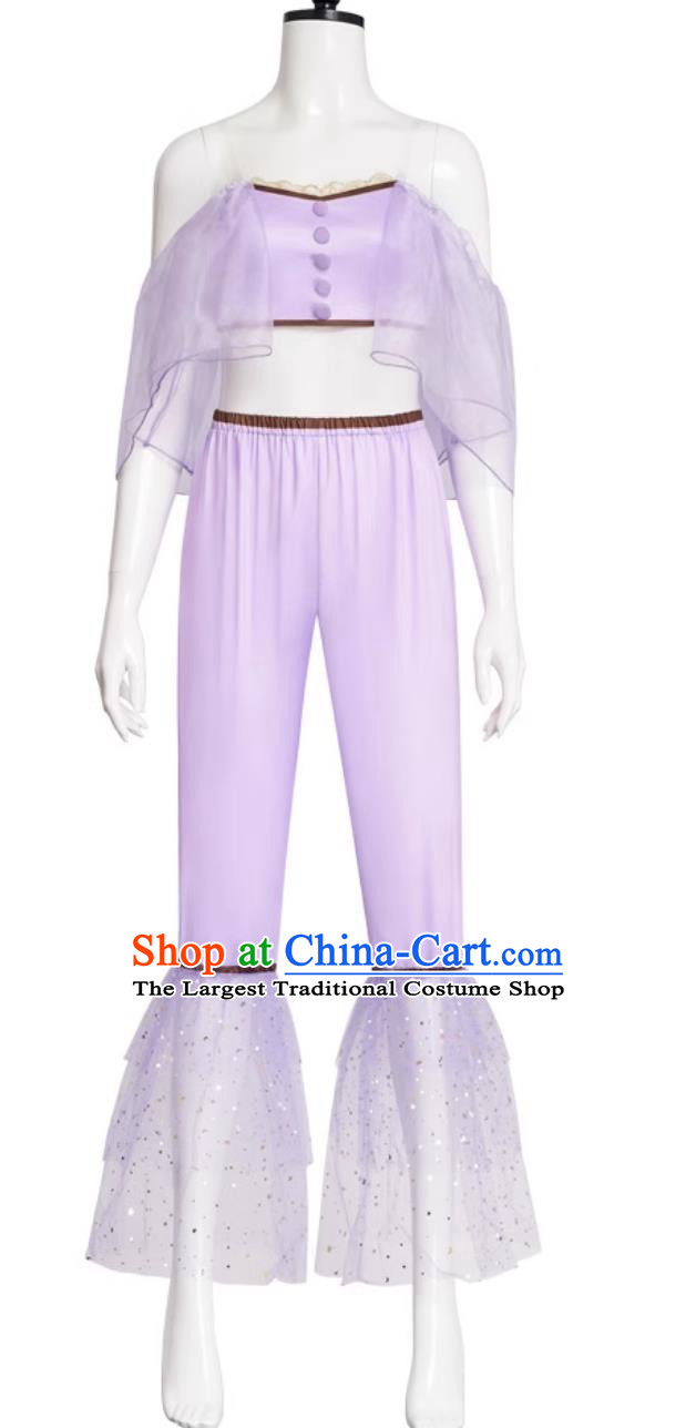 Halloween Cosplay Costume Anime Performance Purple Dress