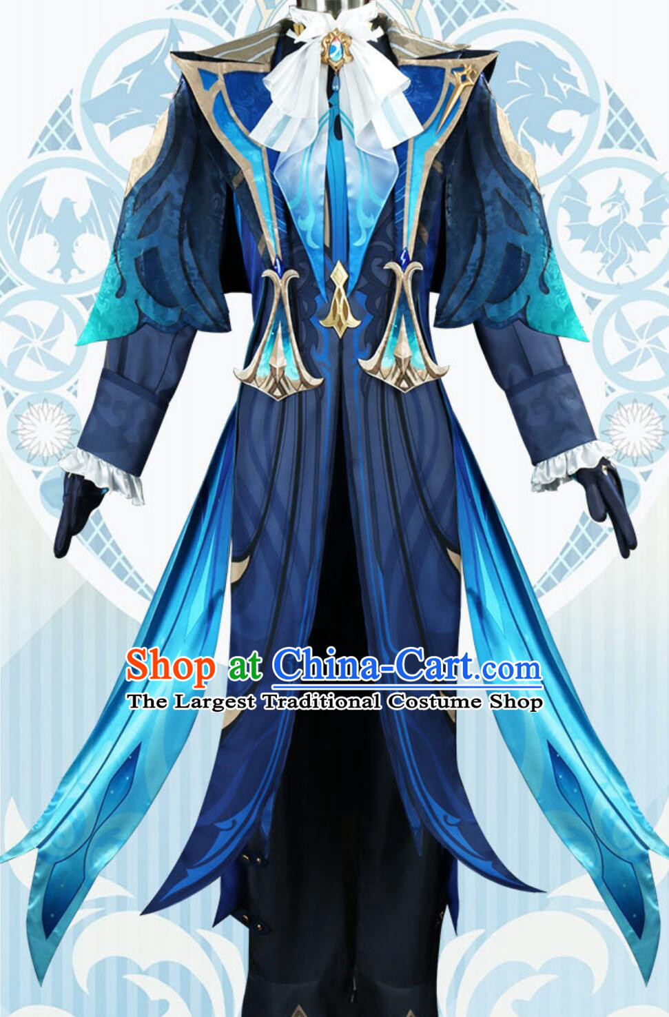 Genshin Impact Cosplay Fontaine Series Chief Justice Neuvillette Anime Game ACG Costume Role Play Outfit