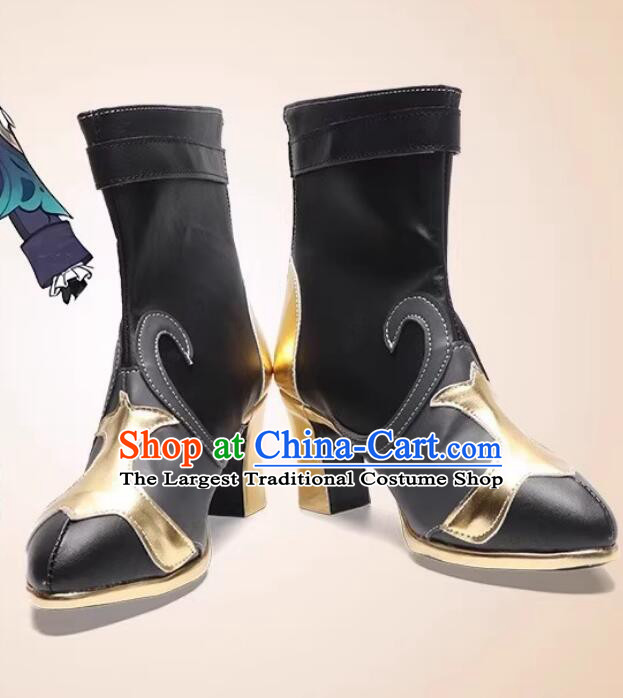 Genshin Impact Cosplay Neuvillette Boots Handmade Anime Game ACG Role Play Boots