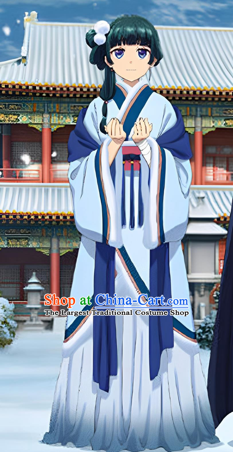 Apothecary Diaries Maomao Cosplay Hanfu Dress Halloween Cosplay Costume Chinese Style Apothecary Girl Clothing