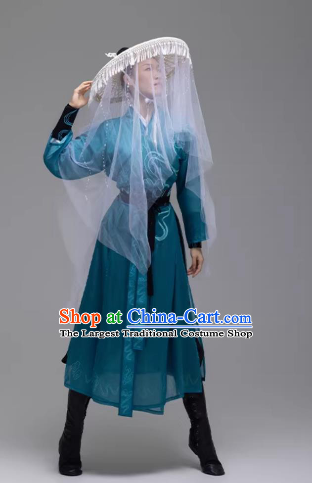 Sword Dance Costume Classical Stage Hanfu Dress Ancient Chinese Knight Clothing