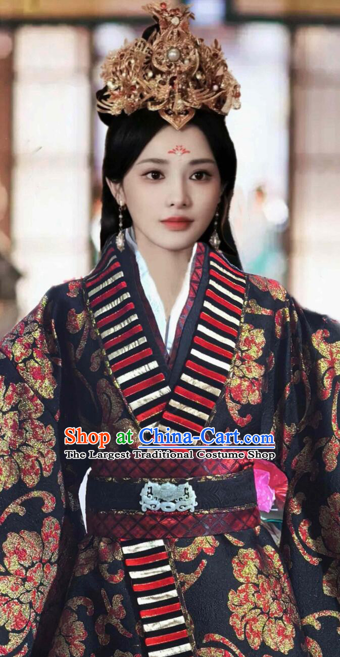 Chu Dynasty Ancient Chinese Costume Chen Duling Same Style Film Television Qiao Chu Empress Warring States Robe