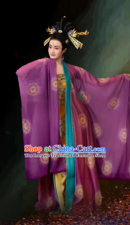 Classical Dance Hanfu Tang Dynasty Court Dance Large Sleeve Cape and Ruqun Complete Set