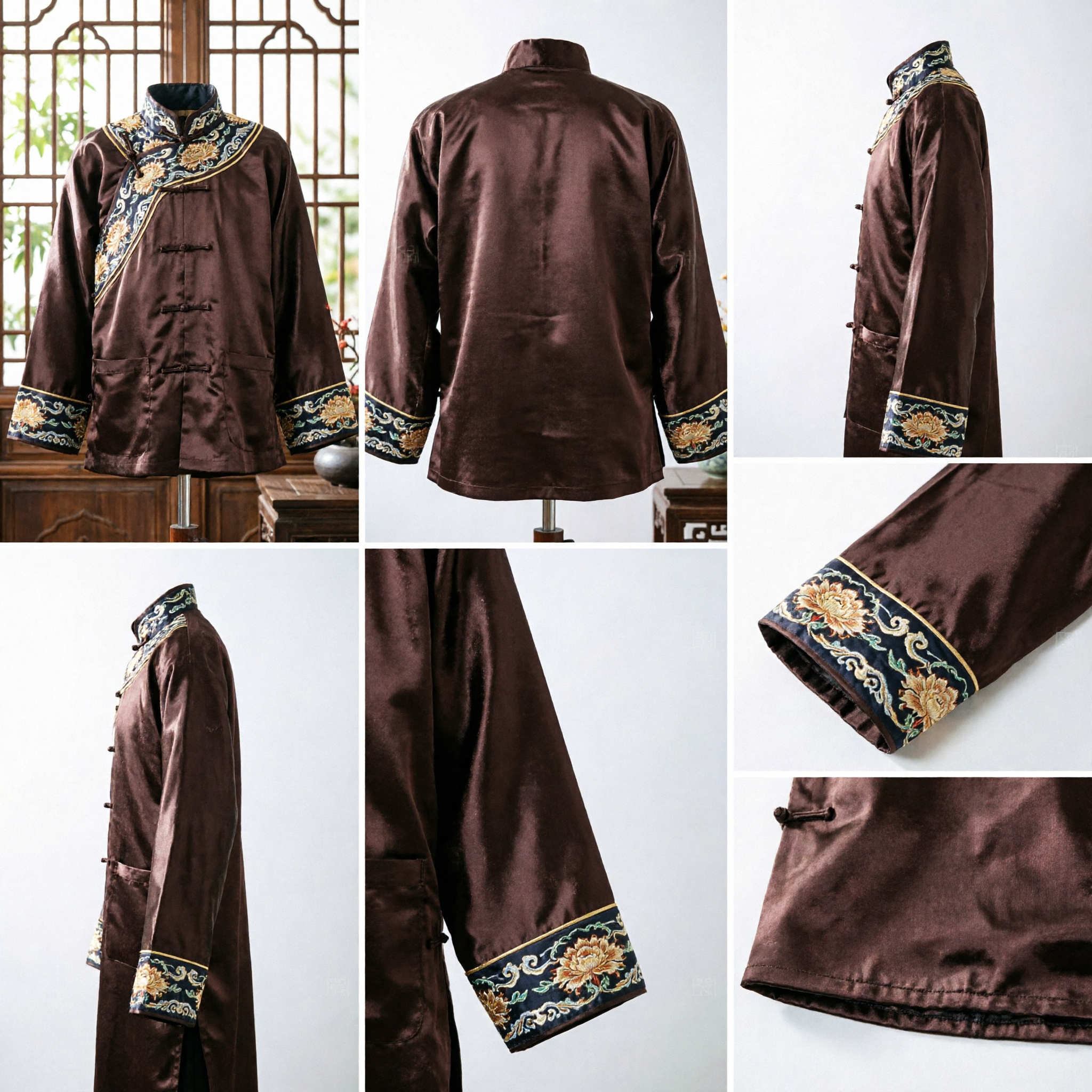 Classic Brown Quilted Buddhist Monk Shoes for Tai Chi Kung Fu Meditation and Casual Daily Wear - Asian Costume