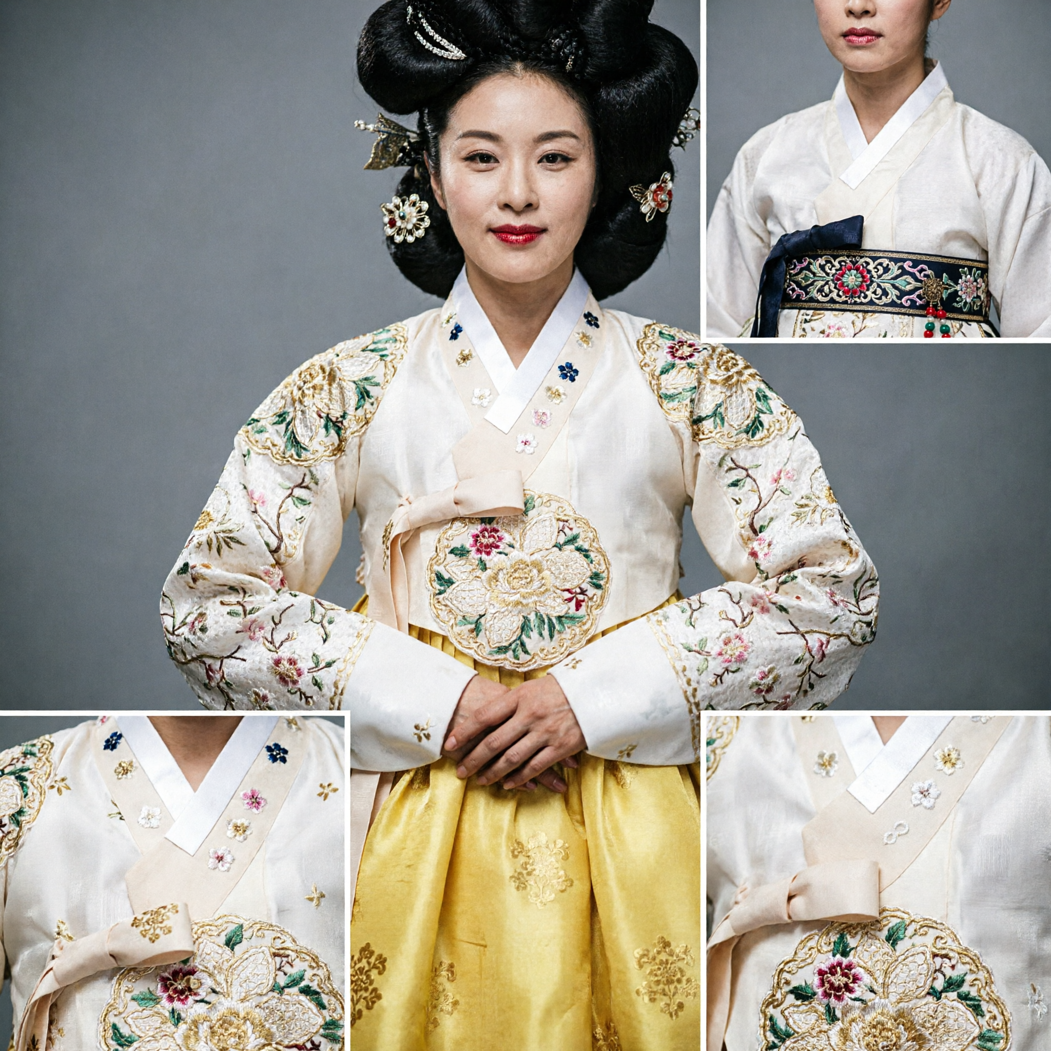 Traditional Korean Royal Hanbok Costume Set for King Queen and Prince Palace Dress Performance Wear - Asian Costume