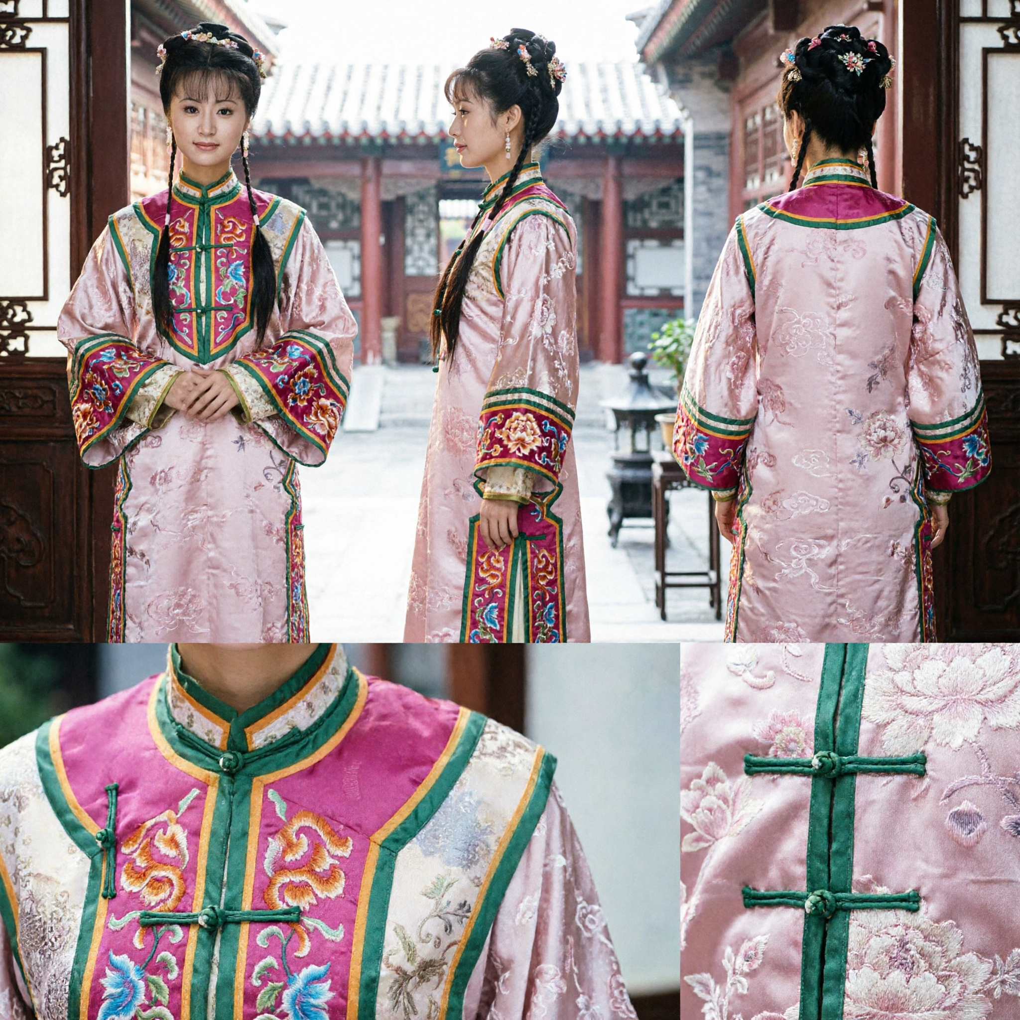 Costume de princesse de la dynastie Qing chinoise ancienne, tenue de cosplay Xia Ziwei, déguisement de série télévisée historique pour femmes - Asian Costume