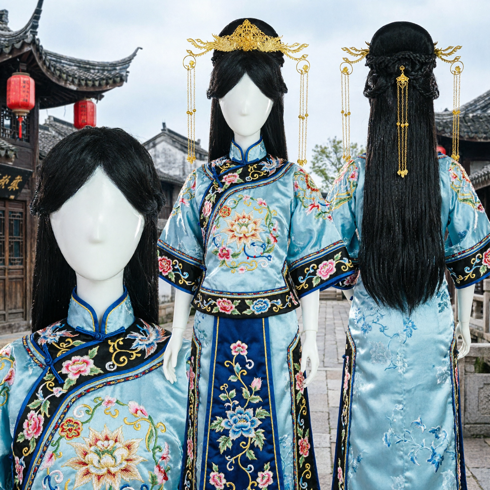 Traditional Chinese Phoenix Coronet Gold Hair Crown Accessories for Ancient Hanfu Wedding Bride Cosplay - Asian Costume