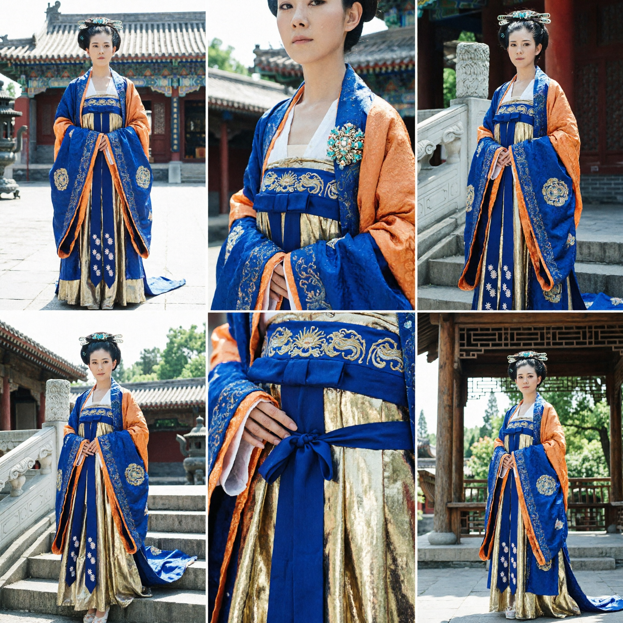 Women's Traditional Chinese Hanfu Tang Dynasty Imperial Princess Costume Ancient Dress for Performance and Cosplay - Asian Costume