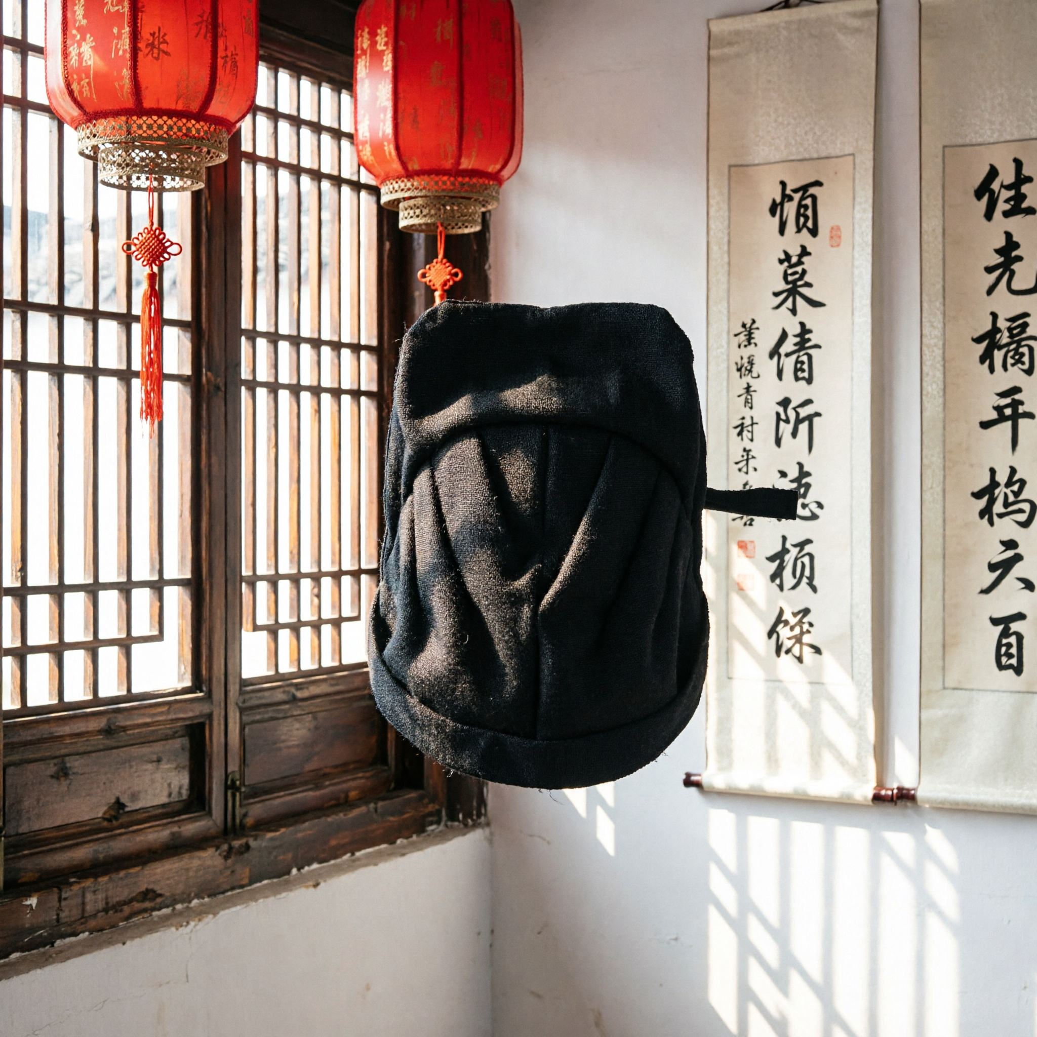 Traditional Chinese Black Scholar Hat Ancient Official Cap Men's Historical Costume Accessory for Cosplay - Asian Costume