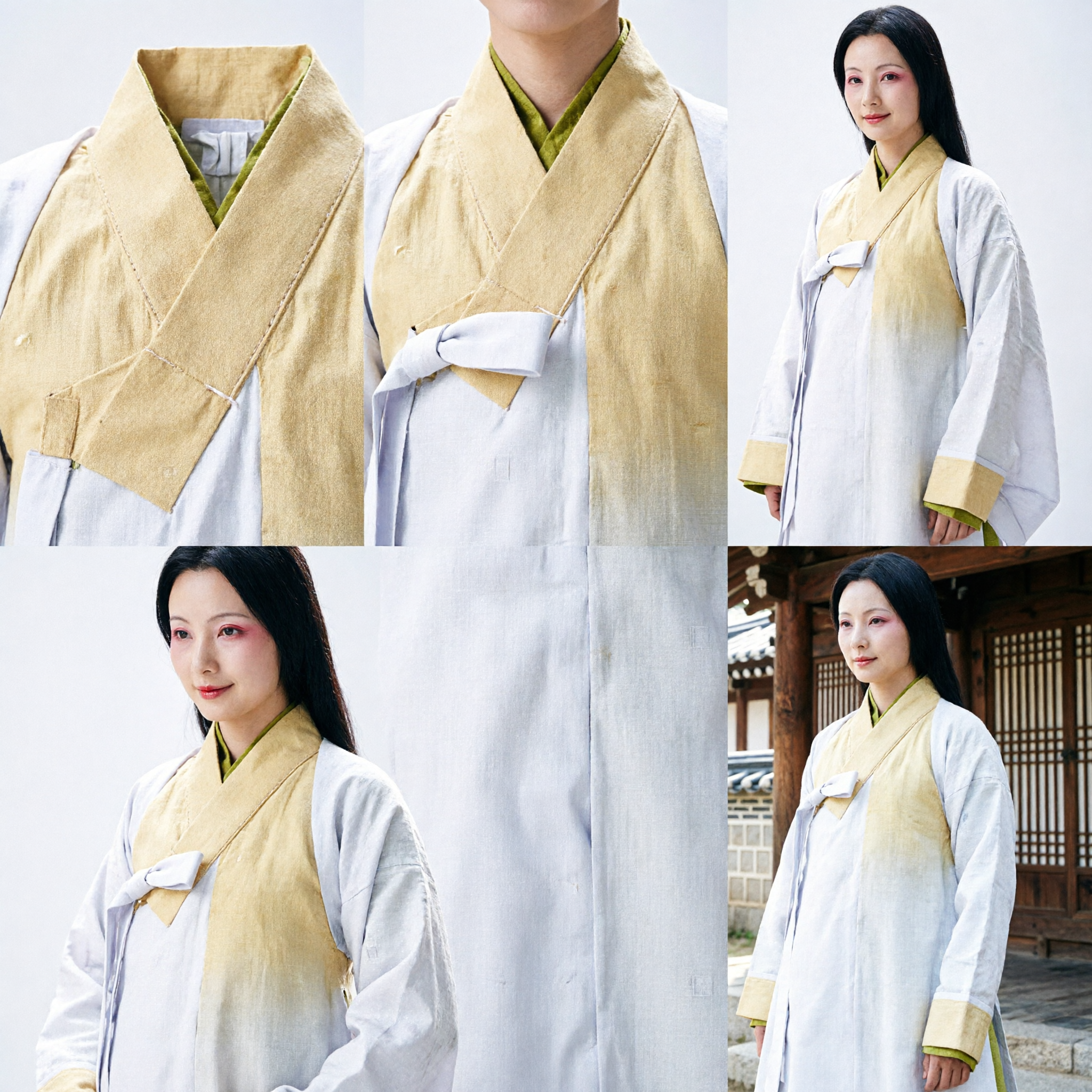 Women's Yellow Ancient Chinese Hanfu Costume Traditional Silk Robe Period Drama Cosplay Outfit for Noble Lady - Asian Costume