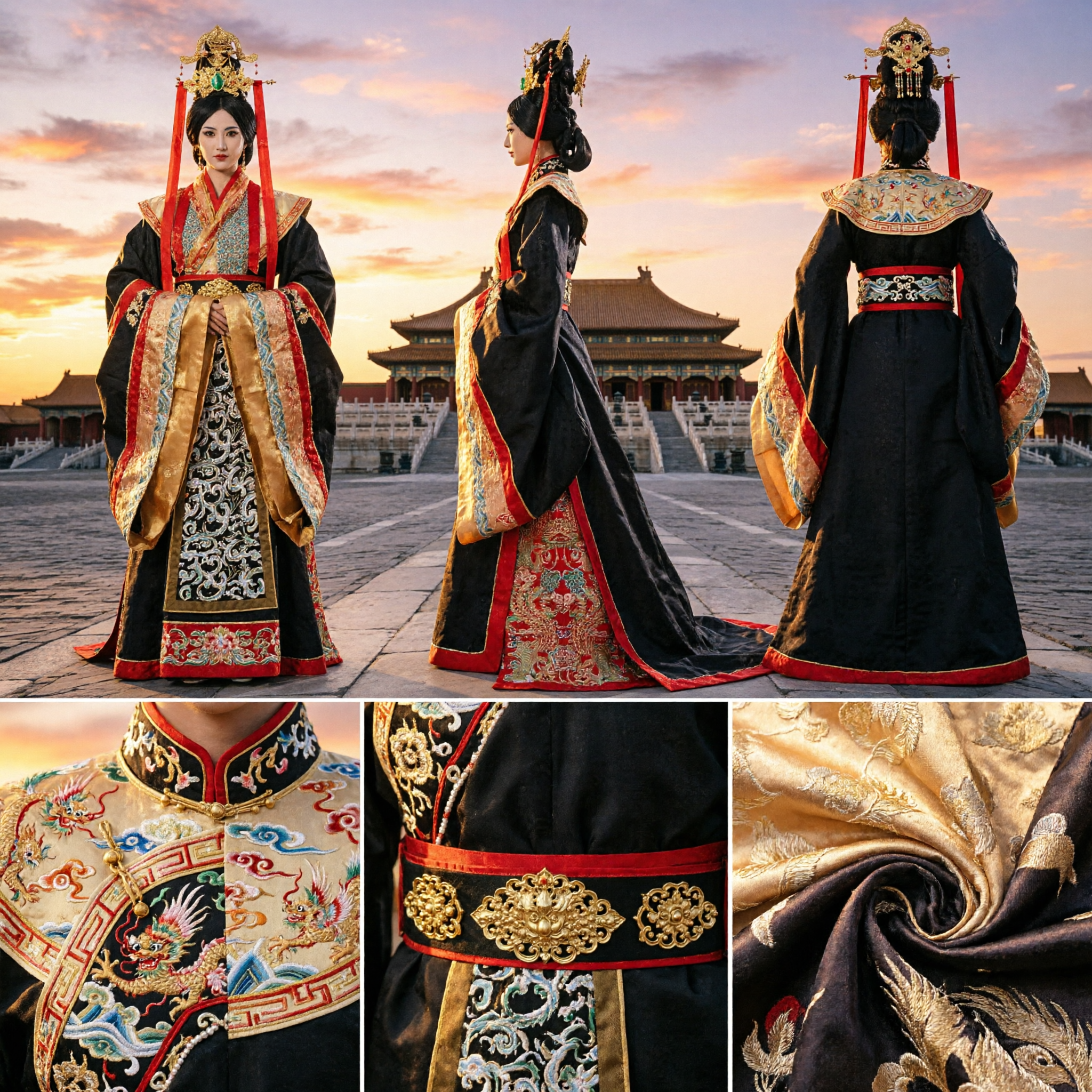 Ancient Chinese Empress Hanfu Costume Traditional Palace Dress for Women Historical Cosplay Halloween Party - Asian Costume