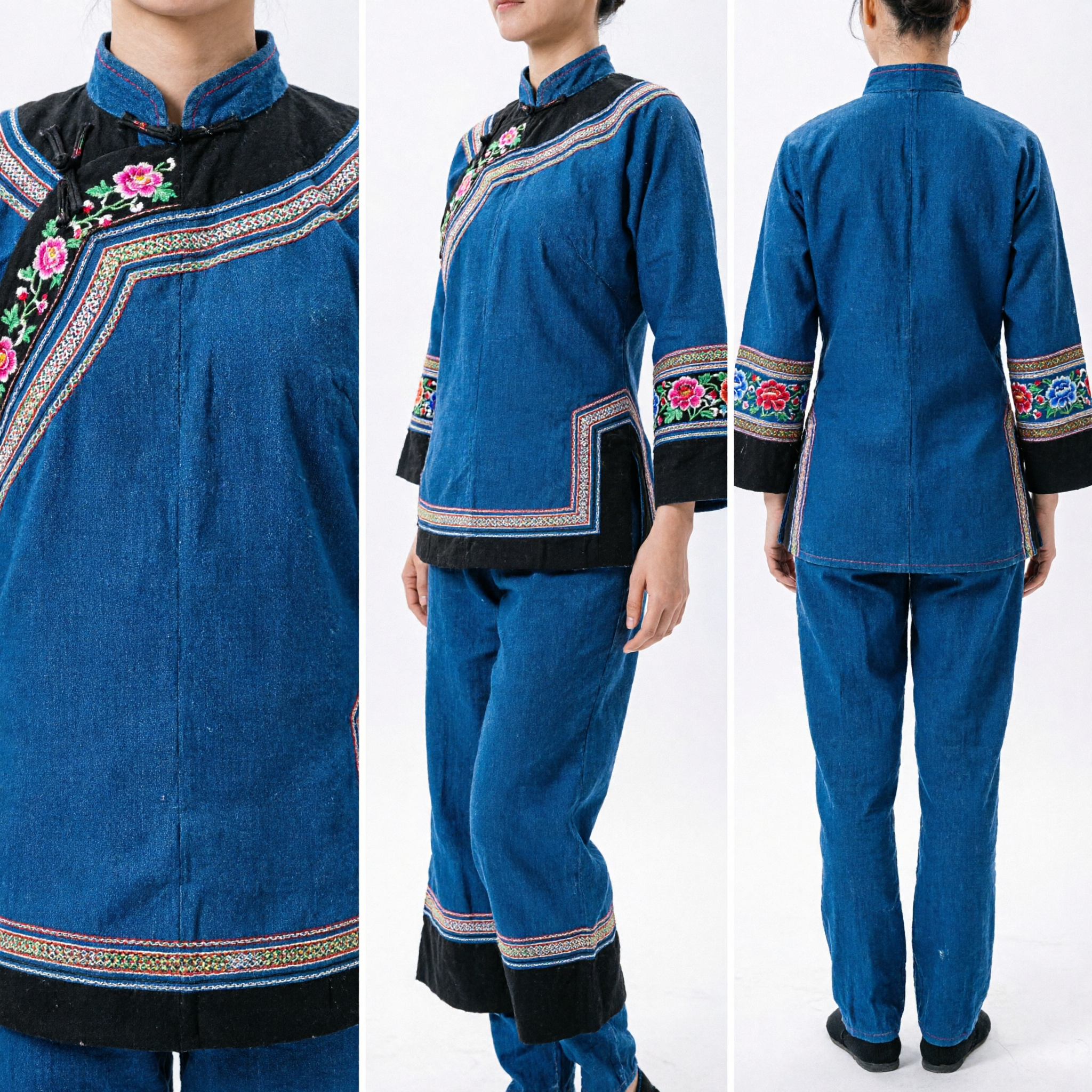 Vibrant Blue Slouchy Knee-High Boots for Women Casual Winter Warm Comfortable Fashion Footwear - Asian Costume