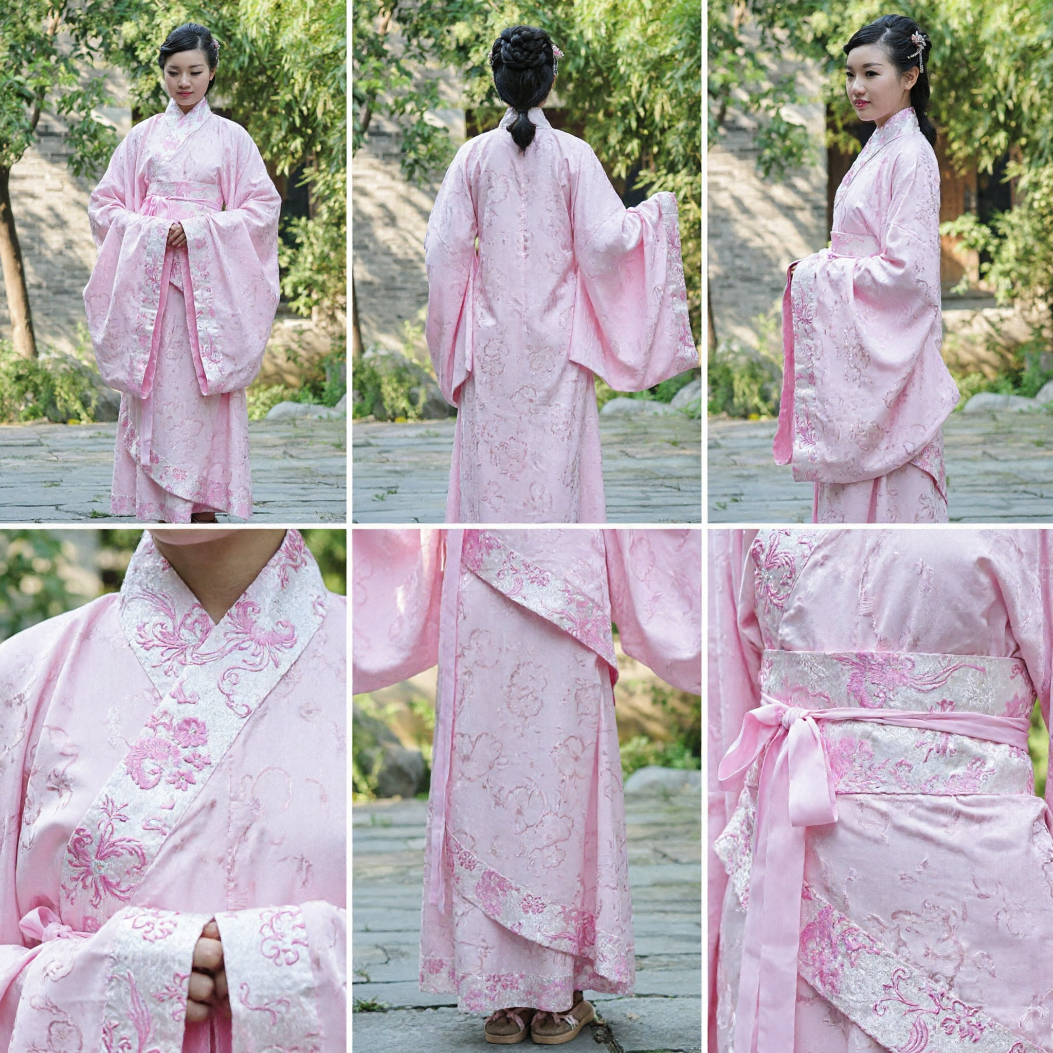 Traditional Chinese Pink Hanfu Ancient Palace Princess Costume for Women Historical Cosplay and Stage Performance - Asian Costume