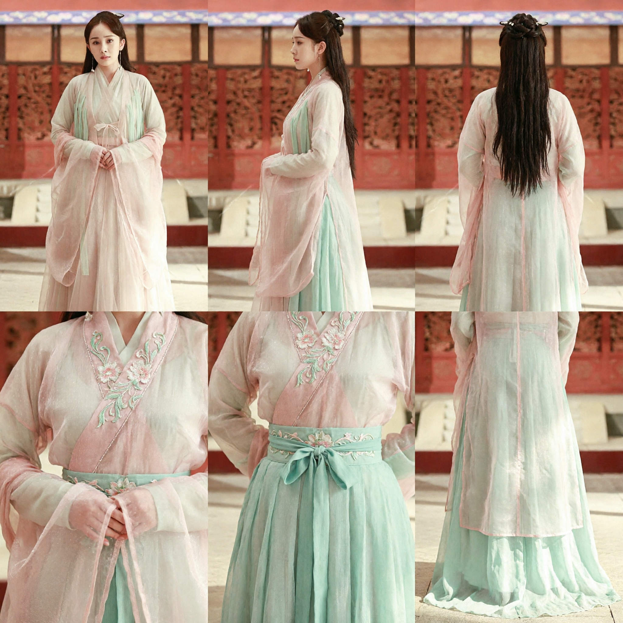 Elegant Pale Pink Chinese Hanfu Traditional Ancient Costume Fairy Dress for Women Cosplay Performance - Asian Costume