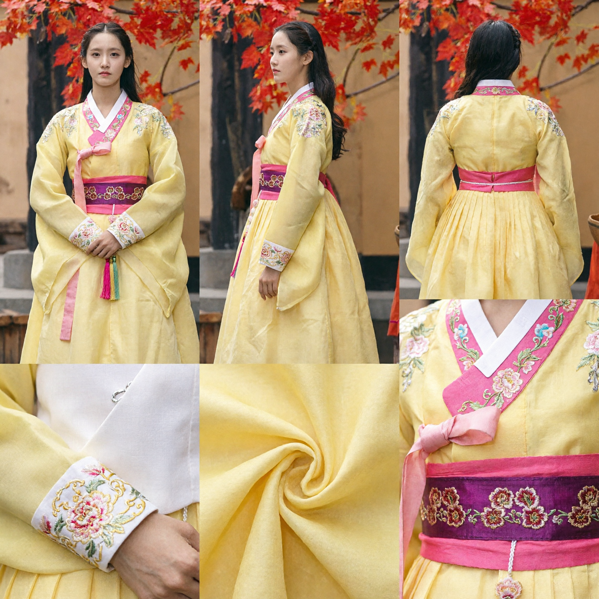Traditional Chinese Yellow Hanfu Dress Ancient Tang Dynasty Princess Embroidered Costume for Women Historical Cosplay - Asian Costume