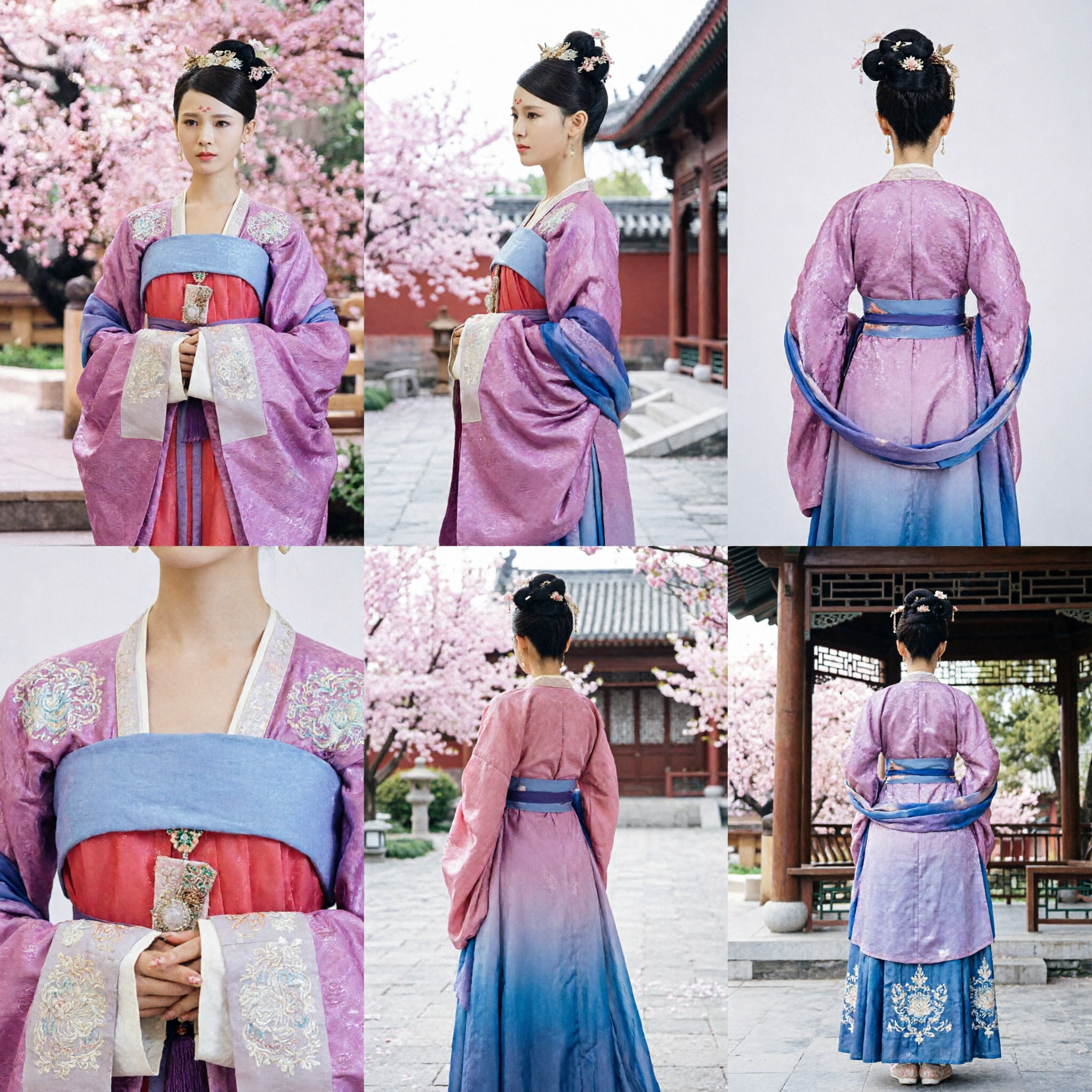 Traditional Chinese Tang Dynasty Hanfu Costume for Women Ancient Palace Lady Dress for Cosplay - Asian Costume
