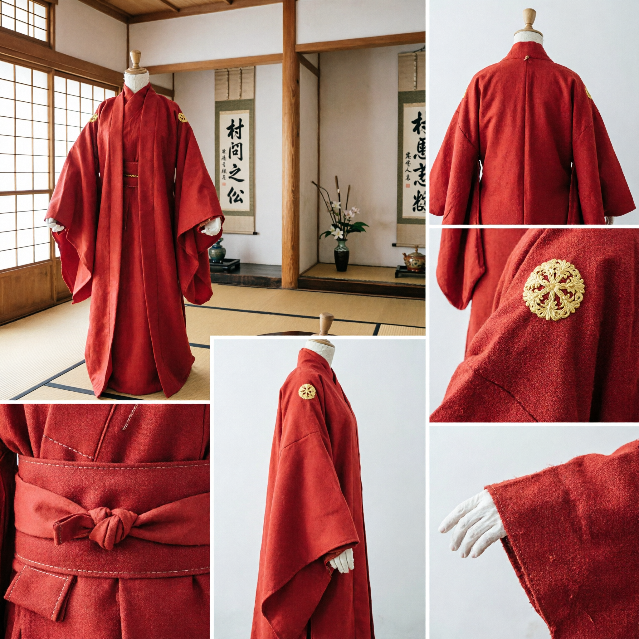 Traditional Chinese Red Hanfu Wedding Groom Robe Ancient Scholar Costume for Men Cultural Performance - Asian Costume