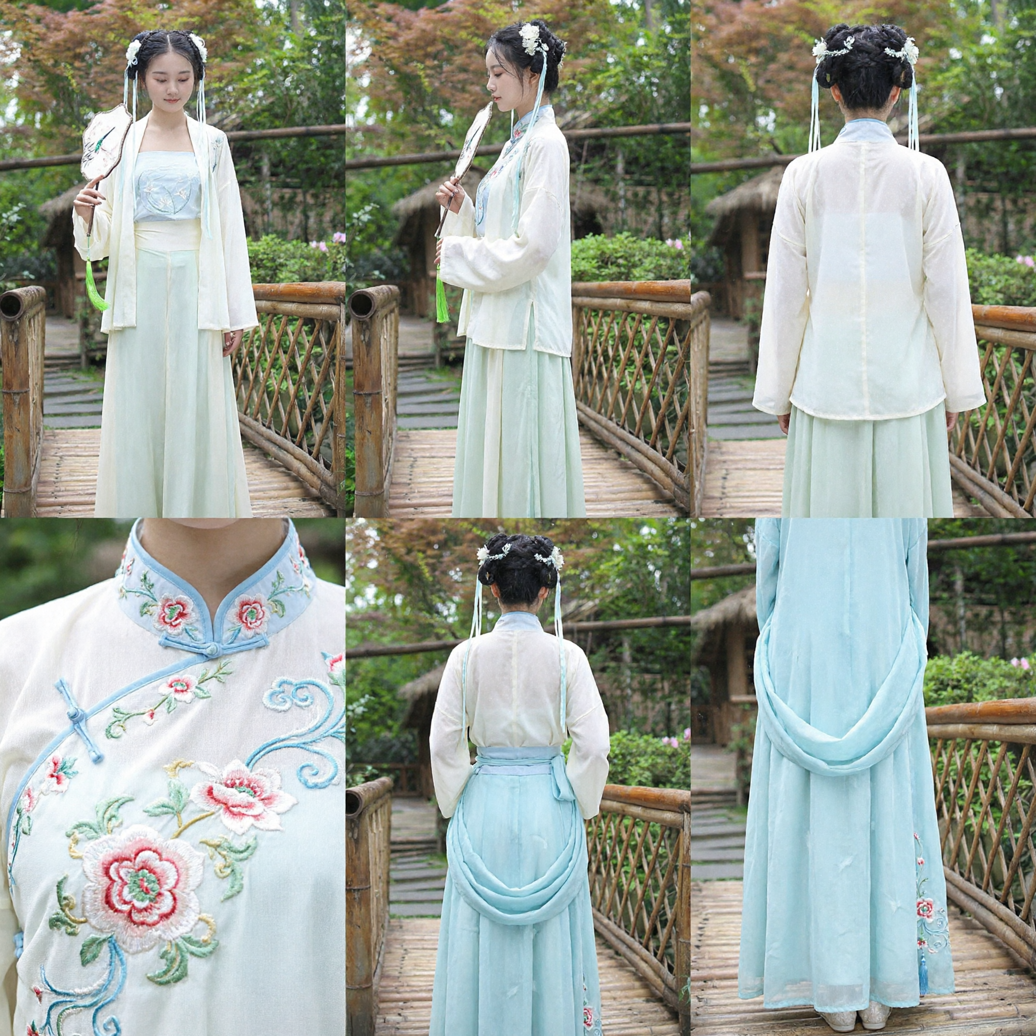 Women's Ancient Chinese Hanfu Costume Traditional Fairy Style Dress Complete Set for Cosplay and Photography - Asian Costume